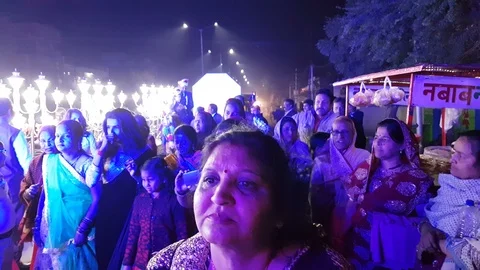 Indian Hindu wedding procession Stock Footage 87057849