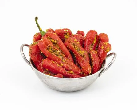 Indian Homemade Red Chilli Pickle Stock Photos