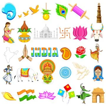 Indian Icon Stock Illustration