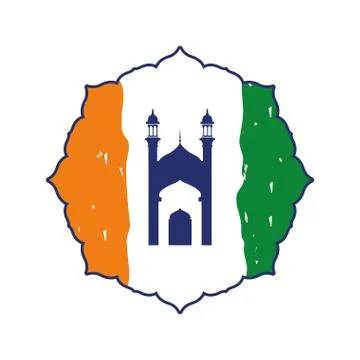 Indian independence day flag vector illustrator Stock Illustration