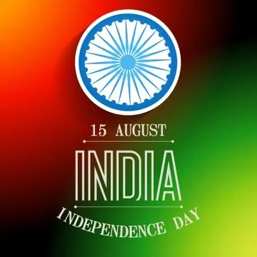Indian independence day Stock Illustration