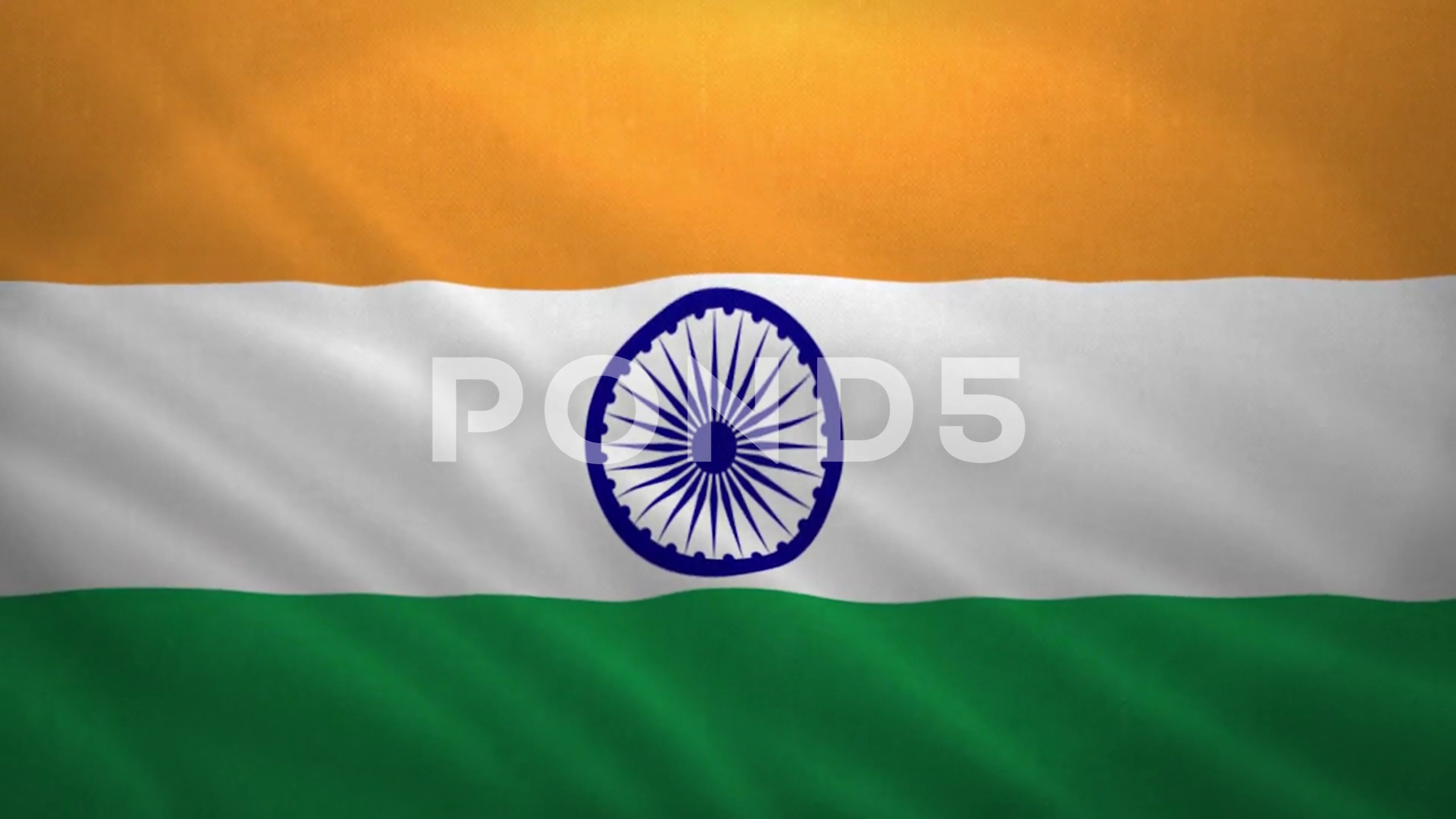 Indian Flag Waving Stock Footage ~ Royalty Free Stock Videos | Pond5