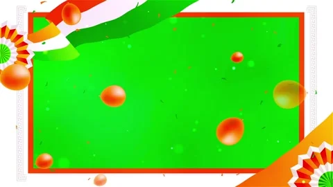 Indian independence day slideshow greenscreen Stock Footage 313482972