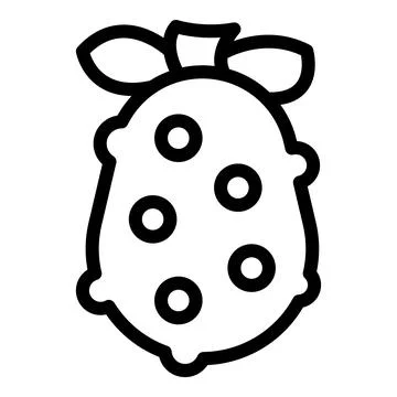 Indian jackfruit icon outline vector. Fresh fruit Stock Illustration