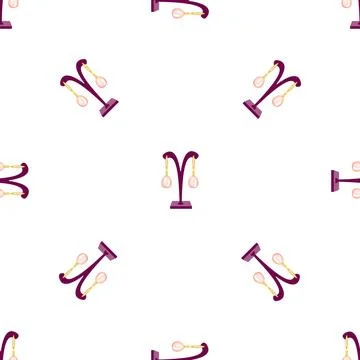Indian jewellery pattern seamless vector Illustrazione stock