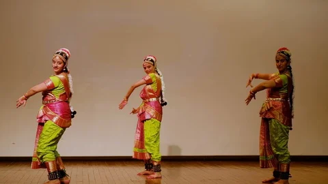 Indian Kathak dance performance in New Delhi, India Stock Footage 129075195