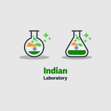 Indian Laboratory Stock Illustration