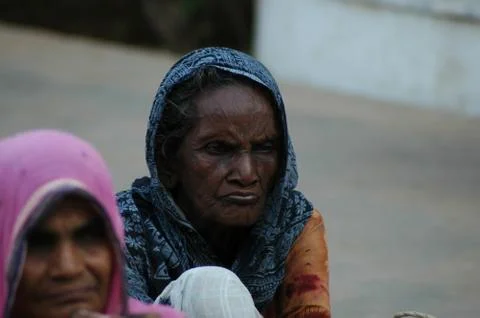 Indian Leper 스톡 사진