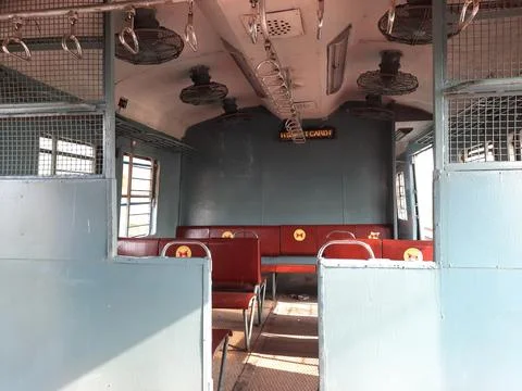 Indian local train. local train. Stock Photos