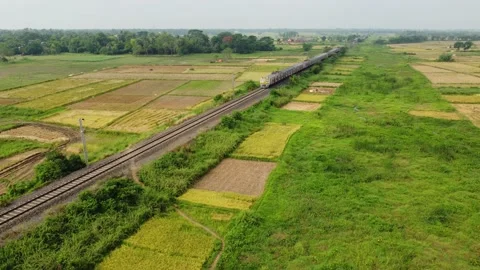 The indian local train is running throug... | Stock Video | Pond5