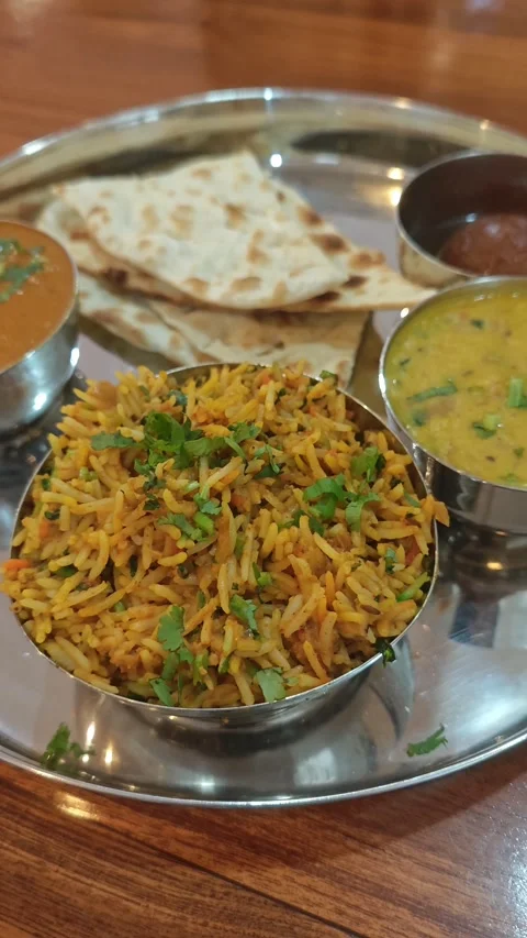 Indian lunch set Видео 328266094