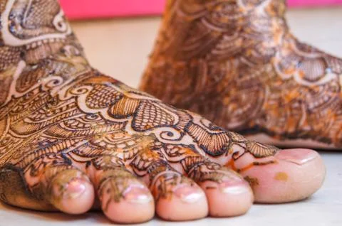 Indian Mahendi Pattern Mahendi Design. Foto stock
