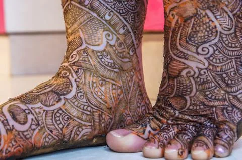 Indian Mahendi Pattern Mahendi Design. Foto stock