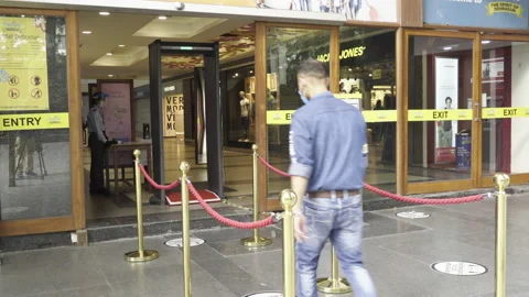 Indian malls during Coronavirus outbreak. Stock Footage 134783473