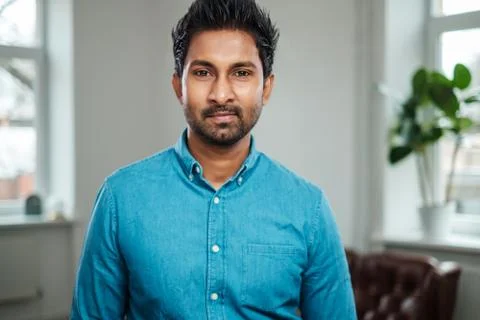 Indian man at a casting Stock Photos