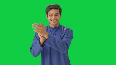 Indian man clapping and appreciating Gre... | Stock Video | Pond5