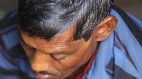 Indian man crafting Stock Footage 53101715