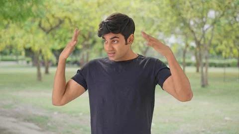 Indian man feeling hot at summers Stock Video Pond5