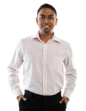 Indian man smiling. Stock Photos