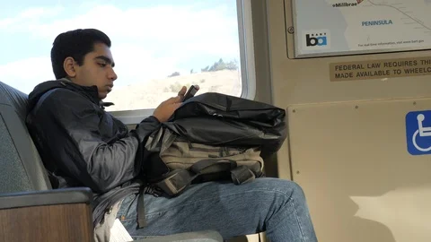 Indian Man On Subway Stock Footage 121163325
