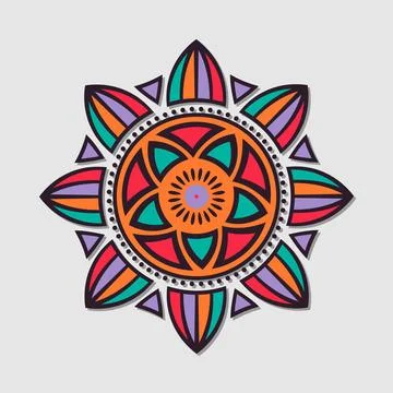 Indian mandala vector Stock Illustration