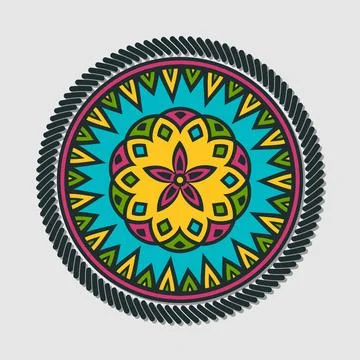 Indian mandala vector Stock Illustration