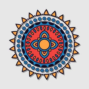 Indian mandala vector Stock Illustration