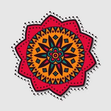 Indian mandala vector Stock Illustration