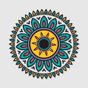 Indian mandala vector Stock Illustration