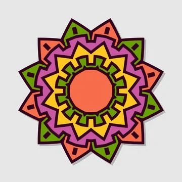 Indian mandala vector Stock Illustration