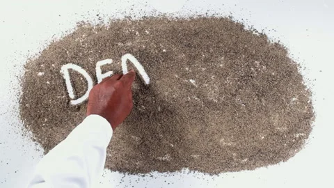 An Indian man's Hand Writes On black Beach Sand words Dead and gone Stock Footage 248671819