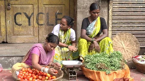 Indian market setting Stock Footage 933557