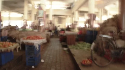 Indian Market setting  Stock Footage 2402536