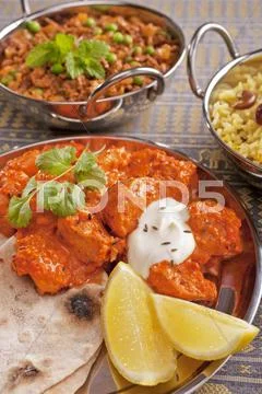 Indian meal vertical Stock Photos