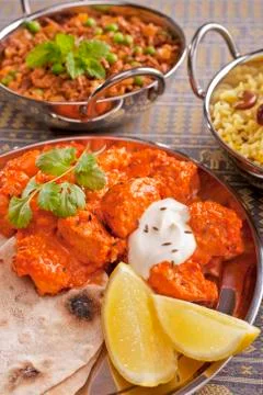 Indian meal vertical Stock Photos