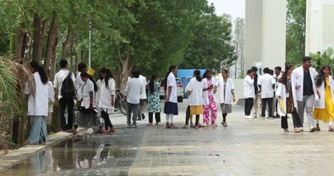 Indian Medicos in collage 库存影片 339050153