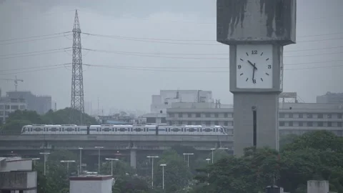 Indian metro 4k Video stock 147494987