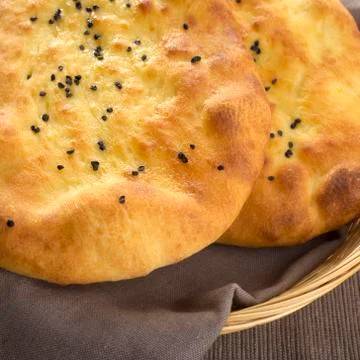 Indian naan bread Stock Photos