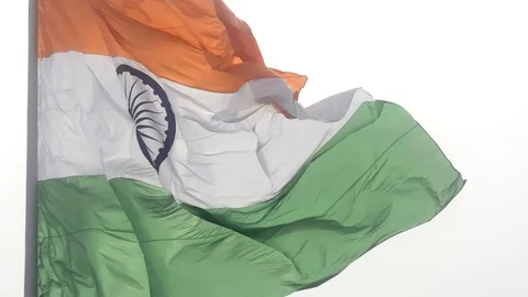 Indian National Flag Stock Footage 71971129