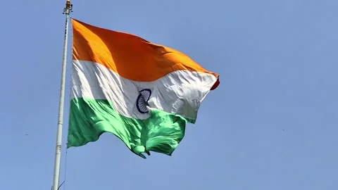 Indian National Flag Stock Footage 314458416
