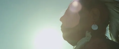 Indian native portrait Vídeo Stock 74243302