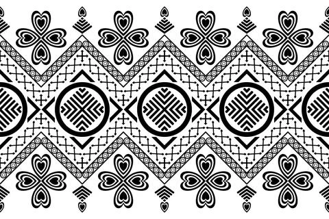 Indian nativity pattern fabric Stock Illustration