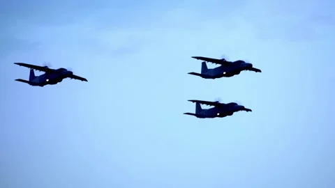 Indian Navy air formation exercises, Modern Navy conduct drills Vídeo Stock 328572049