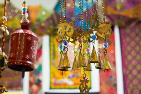 Indian objects shop 库存照片