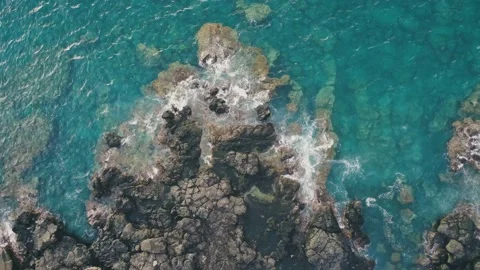 Indian Ocean blue waters Stock Footage 229186838