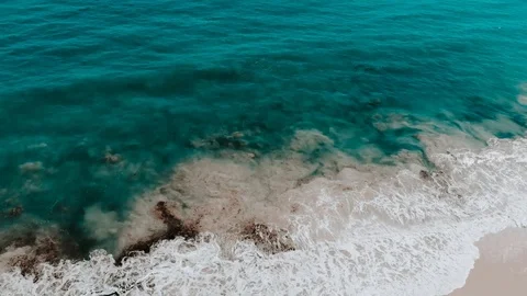 Indian ocean, camera moves ahead. Aerial footage Stock Footage 121136809
