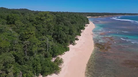 Indian Ocean coastline of Java island. Stock Footage 318182093
