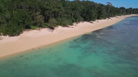 Indian Ocean coastline of Java island. Vídeos de archivo 318182137