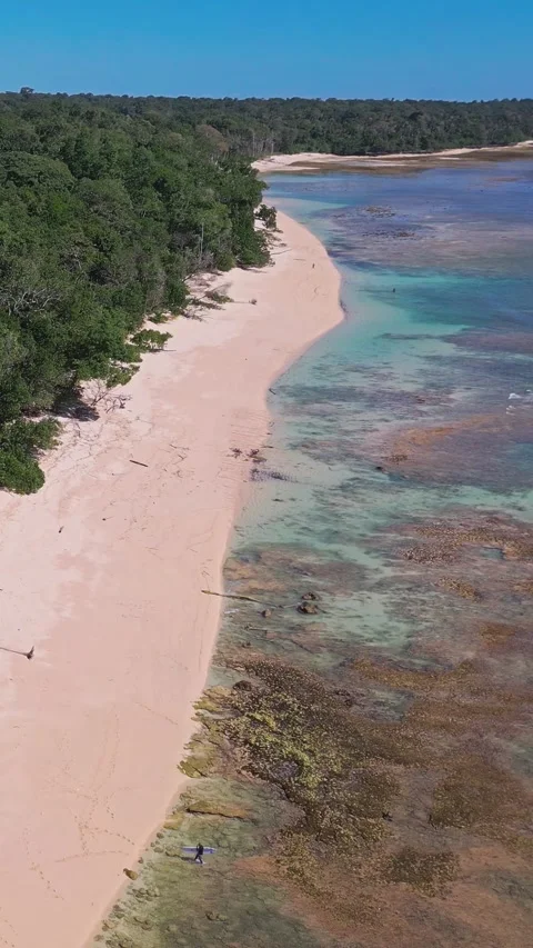 Indian Ocean coastline of Java island. Stock Footage 318182174