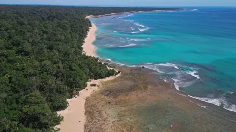 Indian Ocean coastline of Java island. Vídeo Stock 318182213